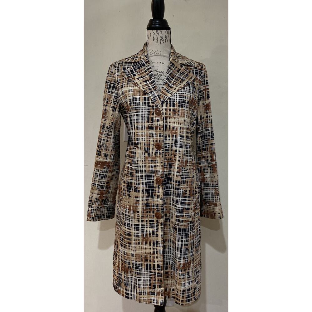 Biscote Coat Made In France Size 2, missing belt